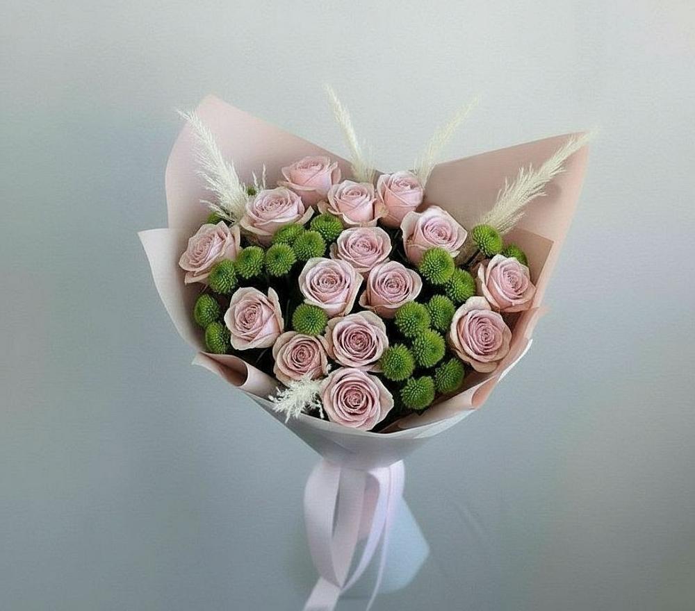 Букет доброе утро в Удельной Букет цветов из: Розы и Хризантемы в Удельной