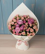 Букет Нежная розовость в Удельной Букет цветов из:  Розы в Удельной